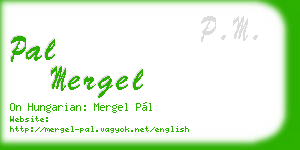 pal mergel business card